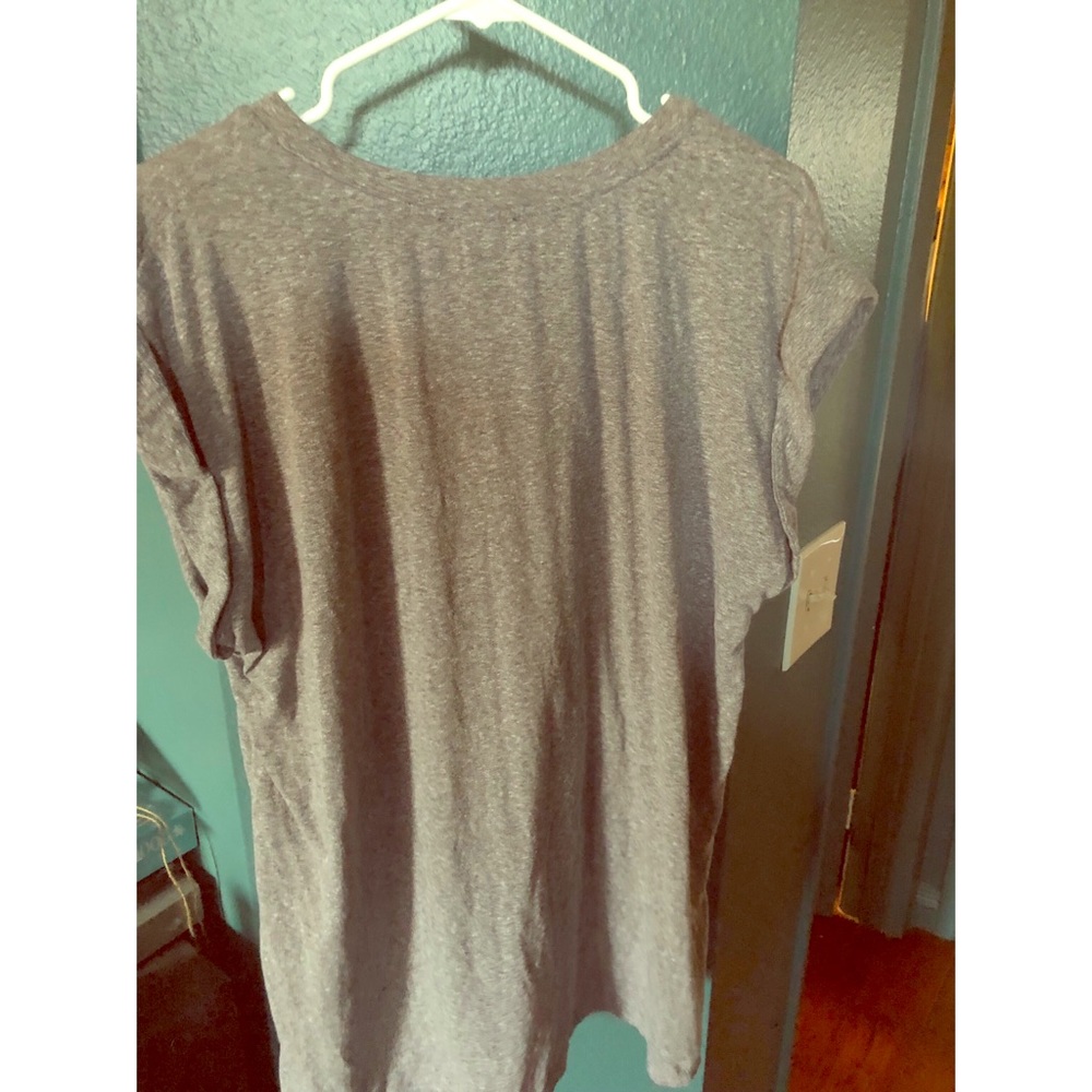 plain gray long shirt